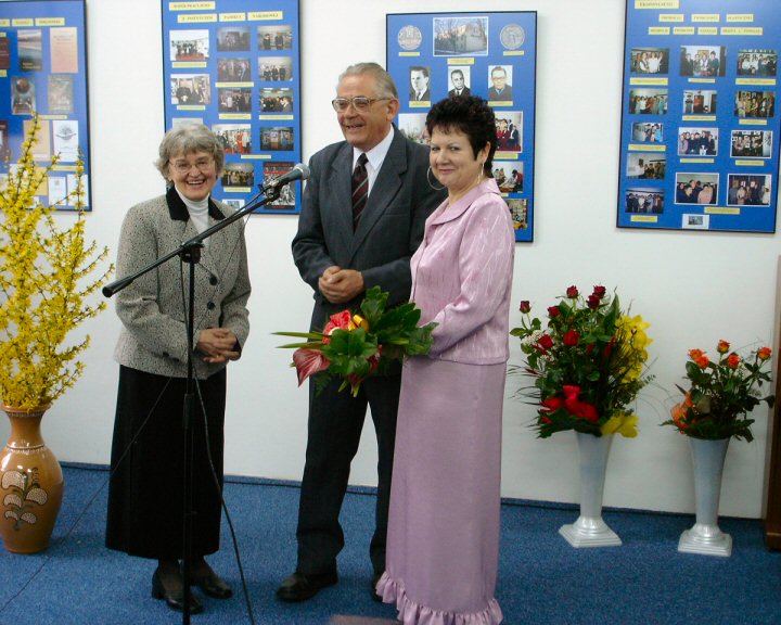 Z Mari Winiewsk, jej poprzednik - Jan Burakowski wraz z on Halin.