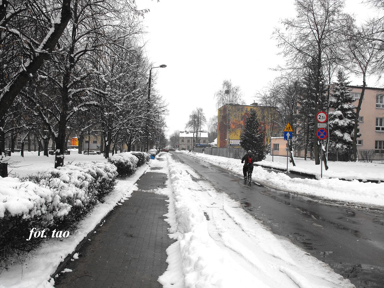 Wiosenny atak zimy. Ulica Wiosny Ludw, 1.04.2013 r.