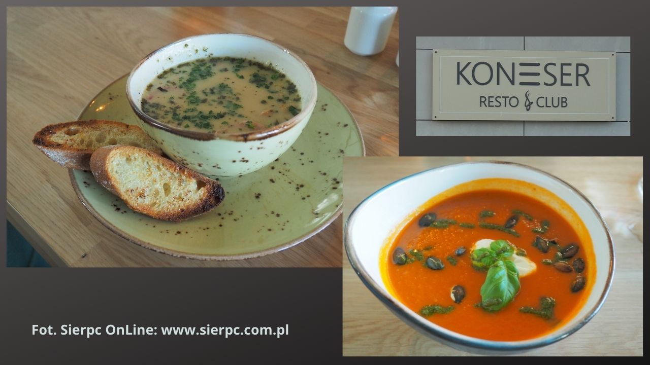 W menu nie zabraknie take zup, jak tradycyjny urek z grzankami czy zupy-kremu z pomidorw