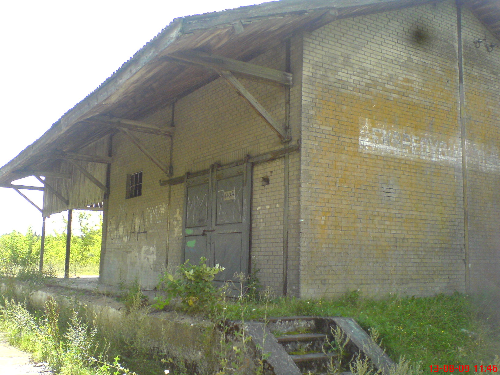 Stacja Szczutowo, rampa wyadowcza, 13.08.2009 r.