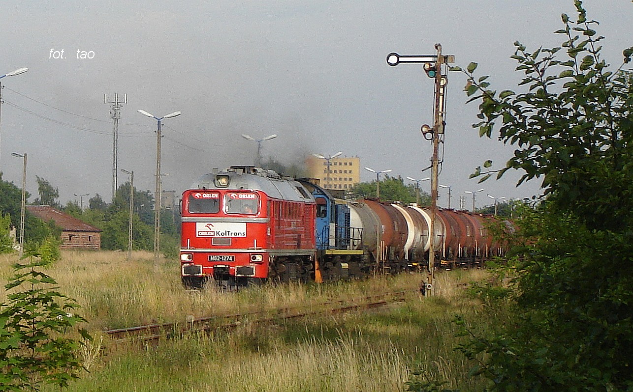 ORLEN KolTrans tranzytem przez Sierpc do Torunia.Czerwiec  2008r.