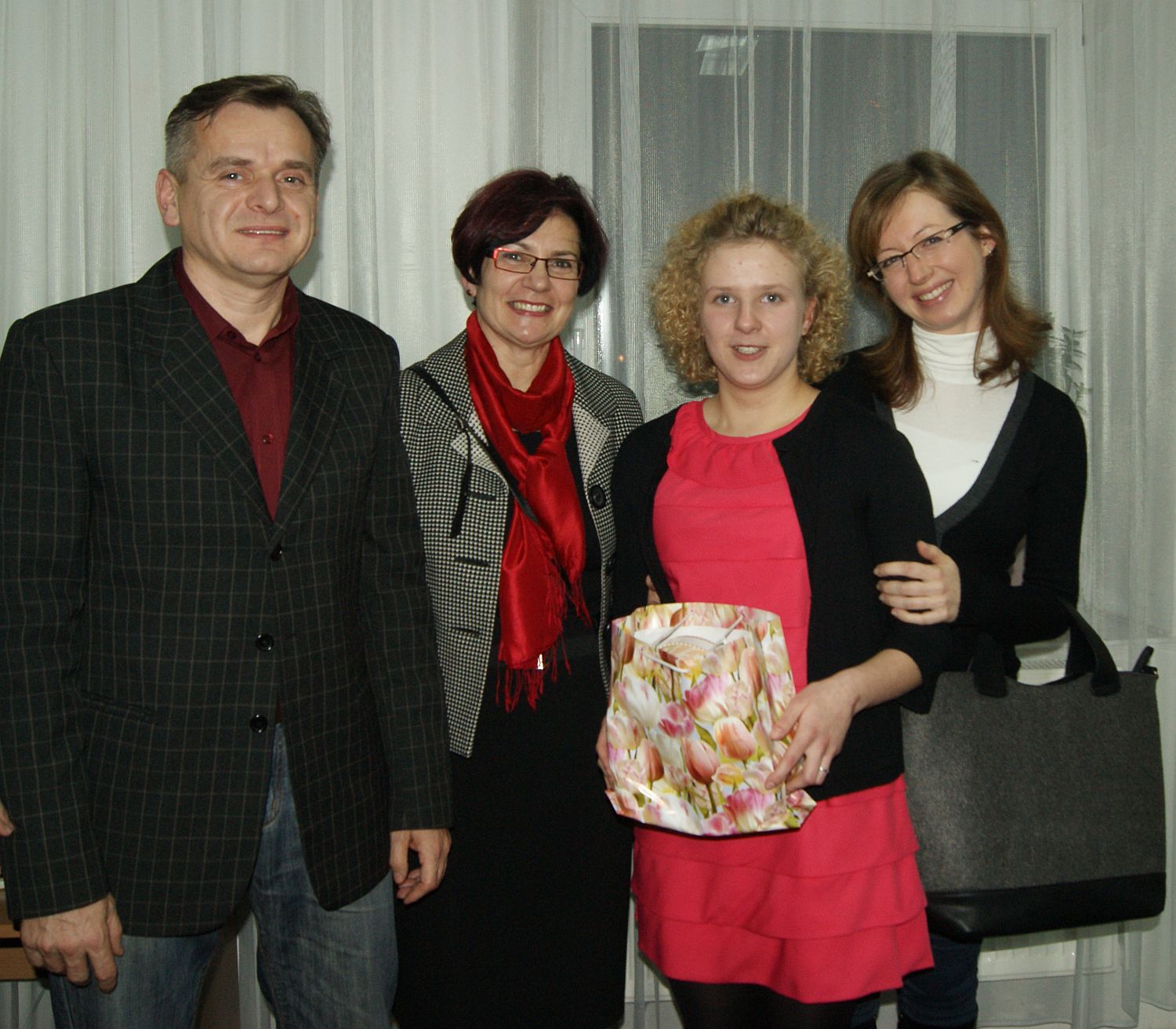 Na spotkanie autorskie z Aleksandr Penszysk przyszli take jej nauczyciele z liceum.