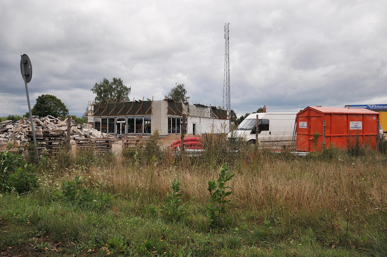 Budowa McDonalda w Sierpcu, ul. Kociuszki, 14.08.2014 r.