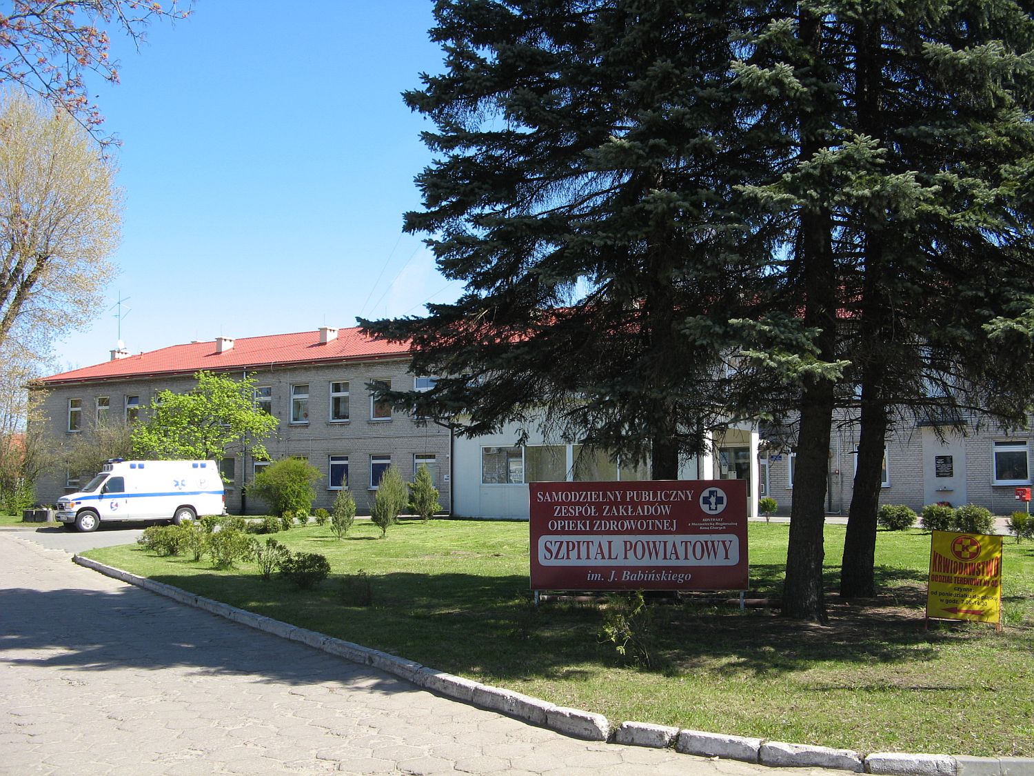 SPZZOZ Szpital Powiatowy im. J. Babiskiego w Sierpcu, kwiecie 2010 r.