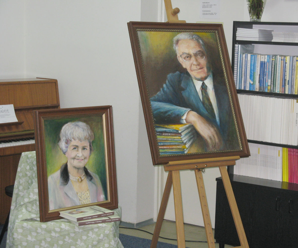 Portrety Pastwa Burakowskich namalowane przez sierpeck malark Halin Szae­ck-Nasiowsk. 