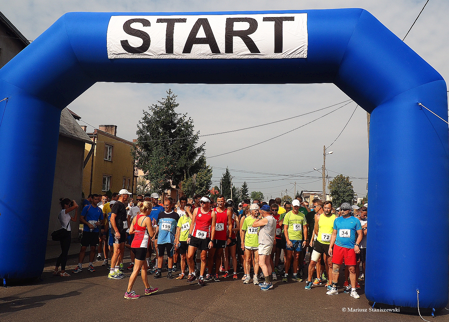 Start biegu na ul. Traugutta w Sierpcu, 20.08.2015 r.