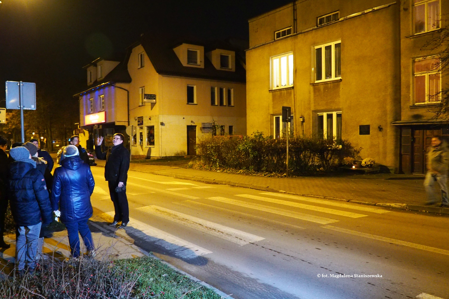 Dom Wenderlichw, w czasie wojny siedziba Gestapo, miejsce mordu okoo 300 osb, 18.11.2016 r.