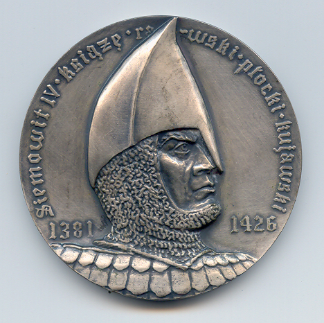 Medal z wizerunkiem ksicia Siemowita IV wybity w 1986 roku, upamitniajcy 600-lecie wydania przywileju targowego dla miasta Kutna. Zbiory autora