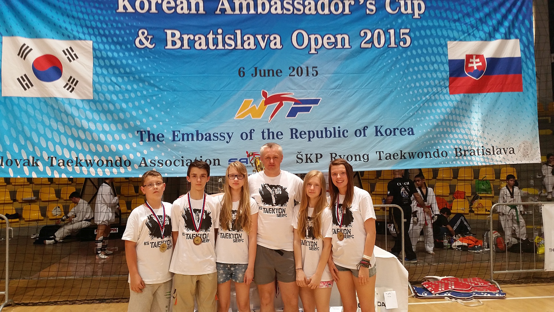 Otwarte Midzynarodowe Mistrzostwa Sowacji - Bratislava Open 2015 w taekwondo olimpijskim z udziaem KS Taekyon Sierpc, 5-6.06.2015 r.