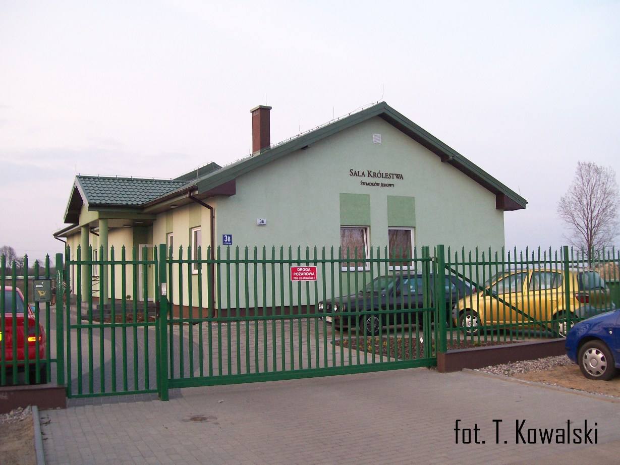 Sala Krlestwa wiadkw Jehowy w Sierpcu, przy ul. Wrblewskiego, 14.04.2009 r.