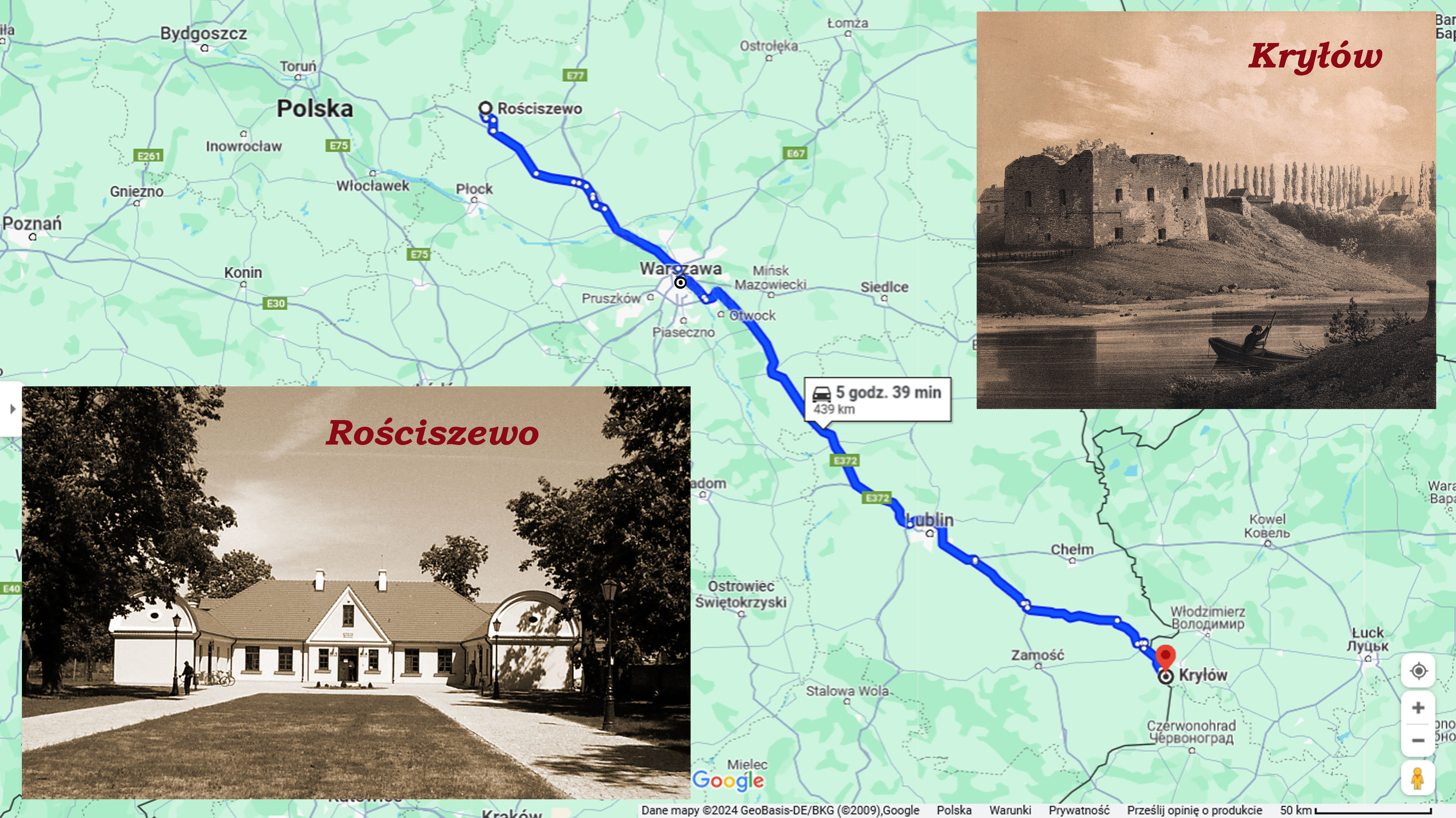Od Rociszewa do Kryowa jest prostej linii ponad 400 kilometrw.