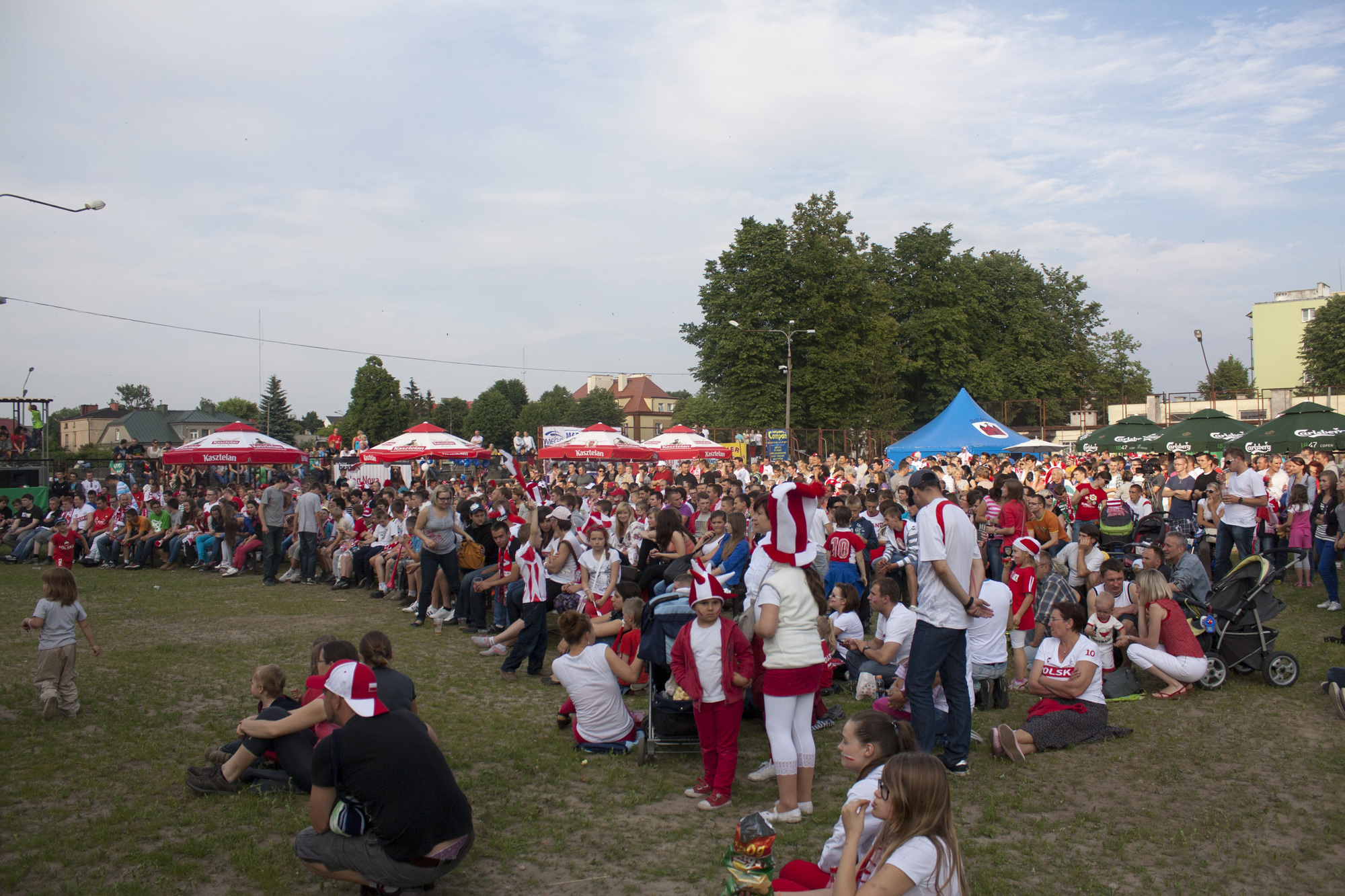 Mecz Polska-Grecja w sierpeckiej strefie kibica, 8.06.2012 r.