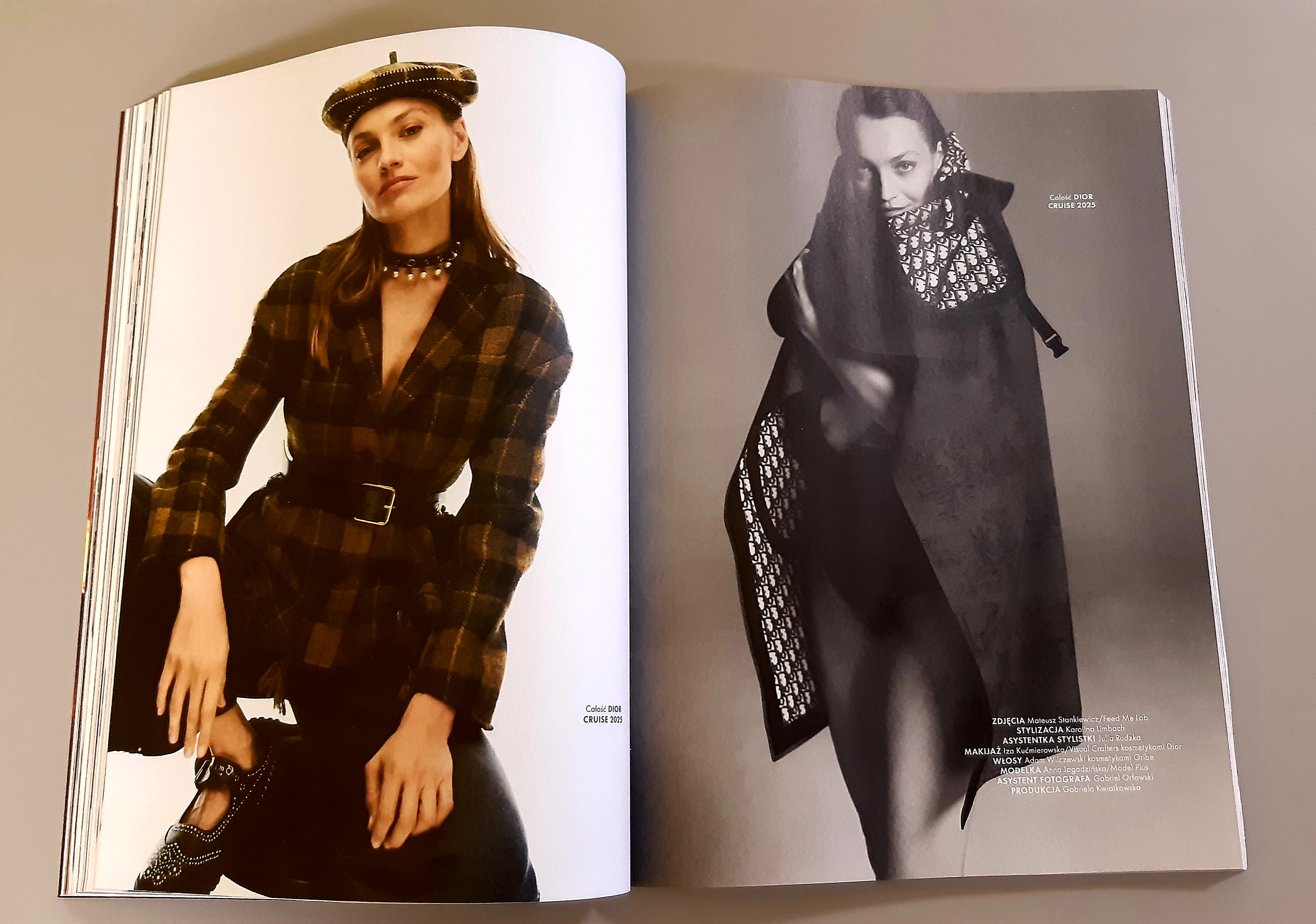 Anna Jagodziska na zdjciach w magazynie Elle 1/2025