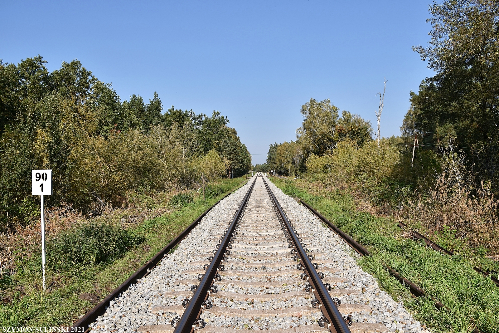 Tor midzy Sierpcem a Szczutowem po remoncie, 5.10.2021 r.