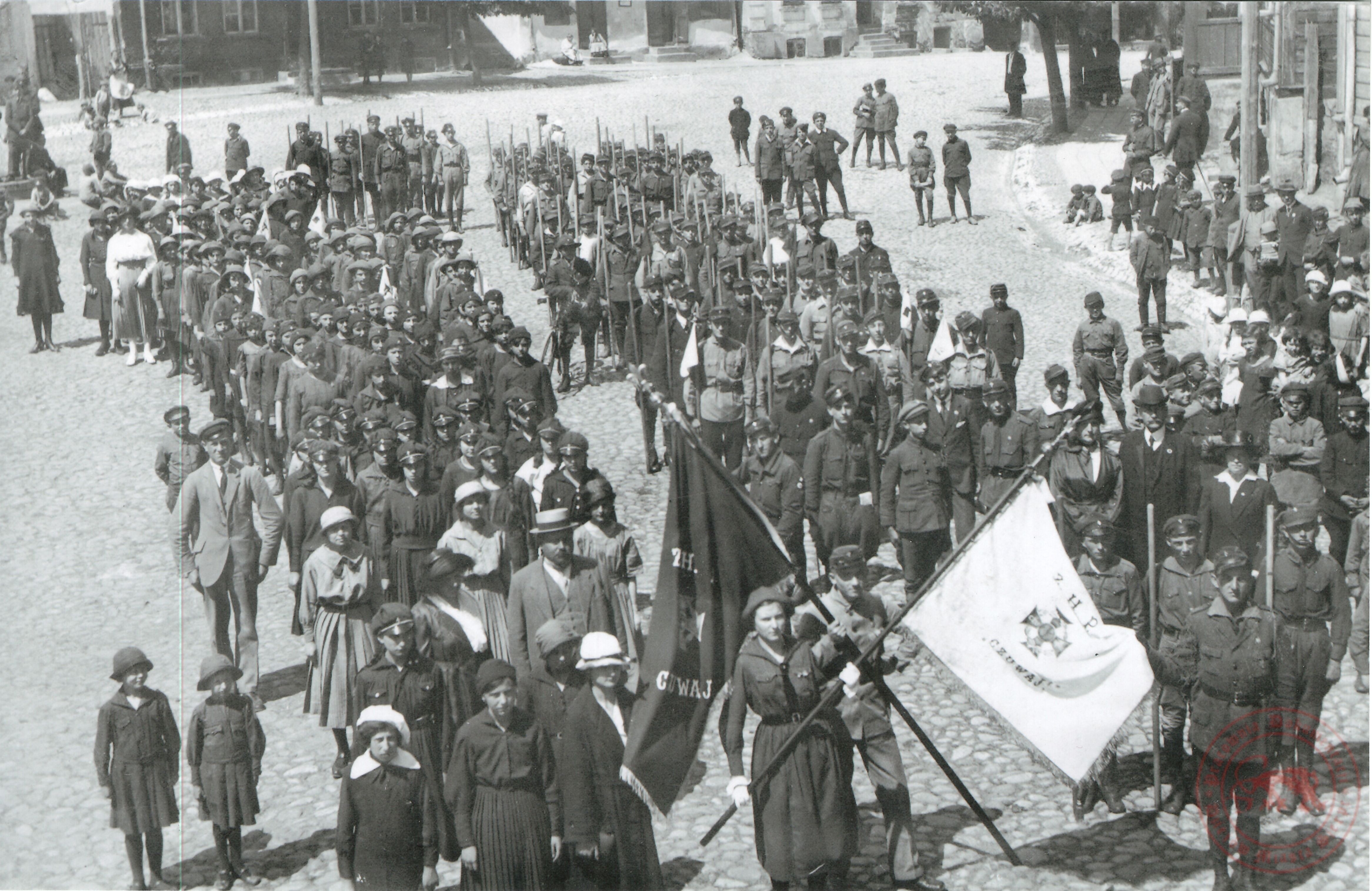Pierwsze obchody �wi�ta Trzeciego Maja w&nbsp;Sierpcu, Nowy Rynek, 1919&nbsp;r.