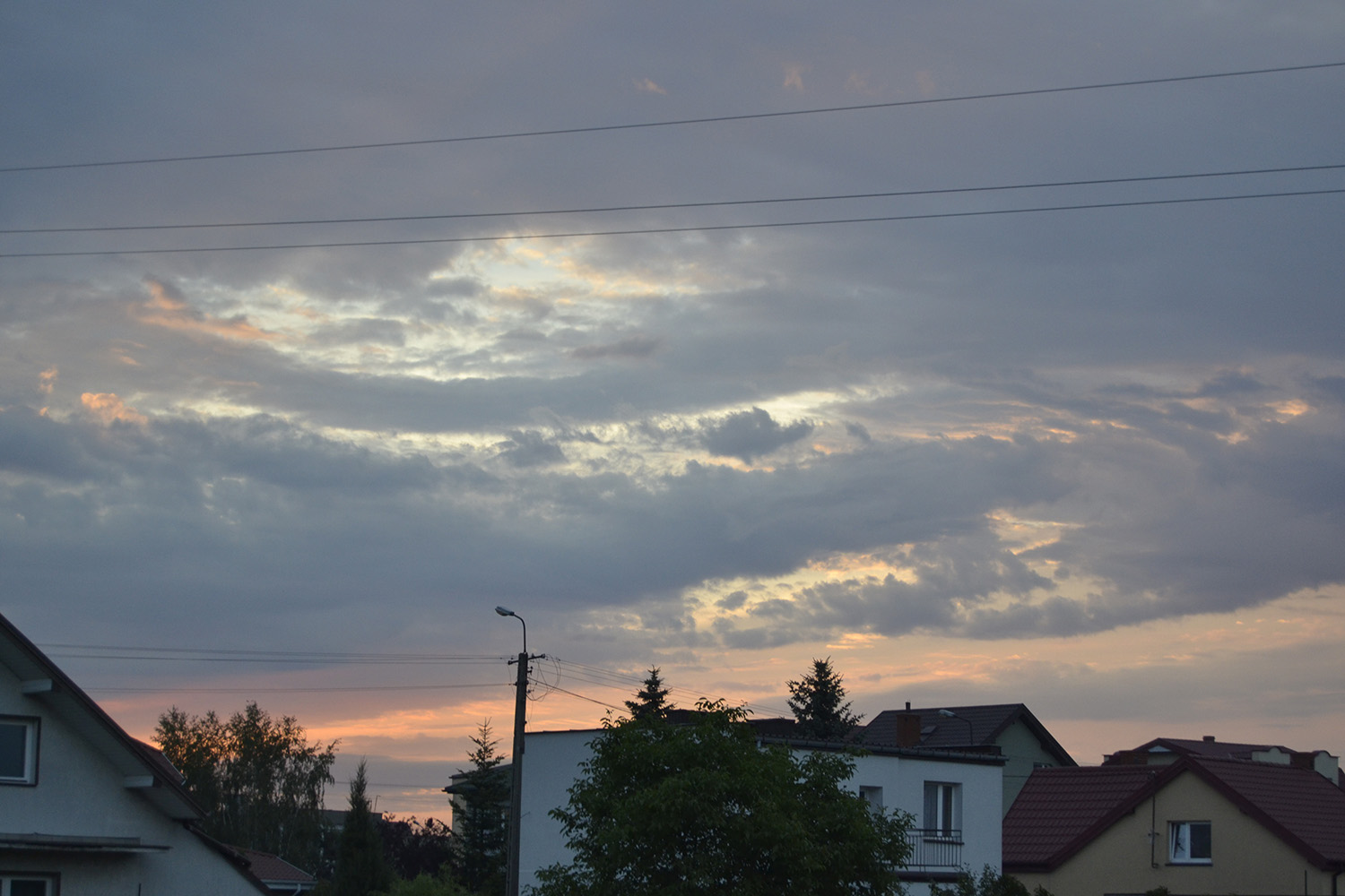 Poranne niebo nad Sierpcem, 16.07.2016 r.