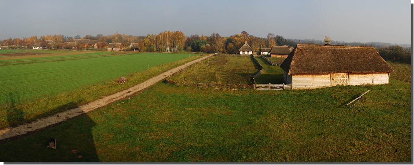 Widok z Wiatraka Poranek 26.10.2008 Sklejka z 6 pionowych kadrw