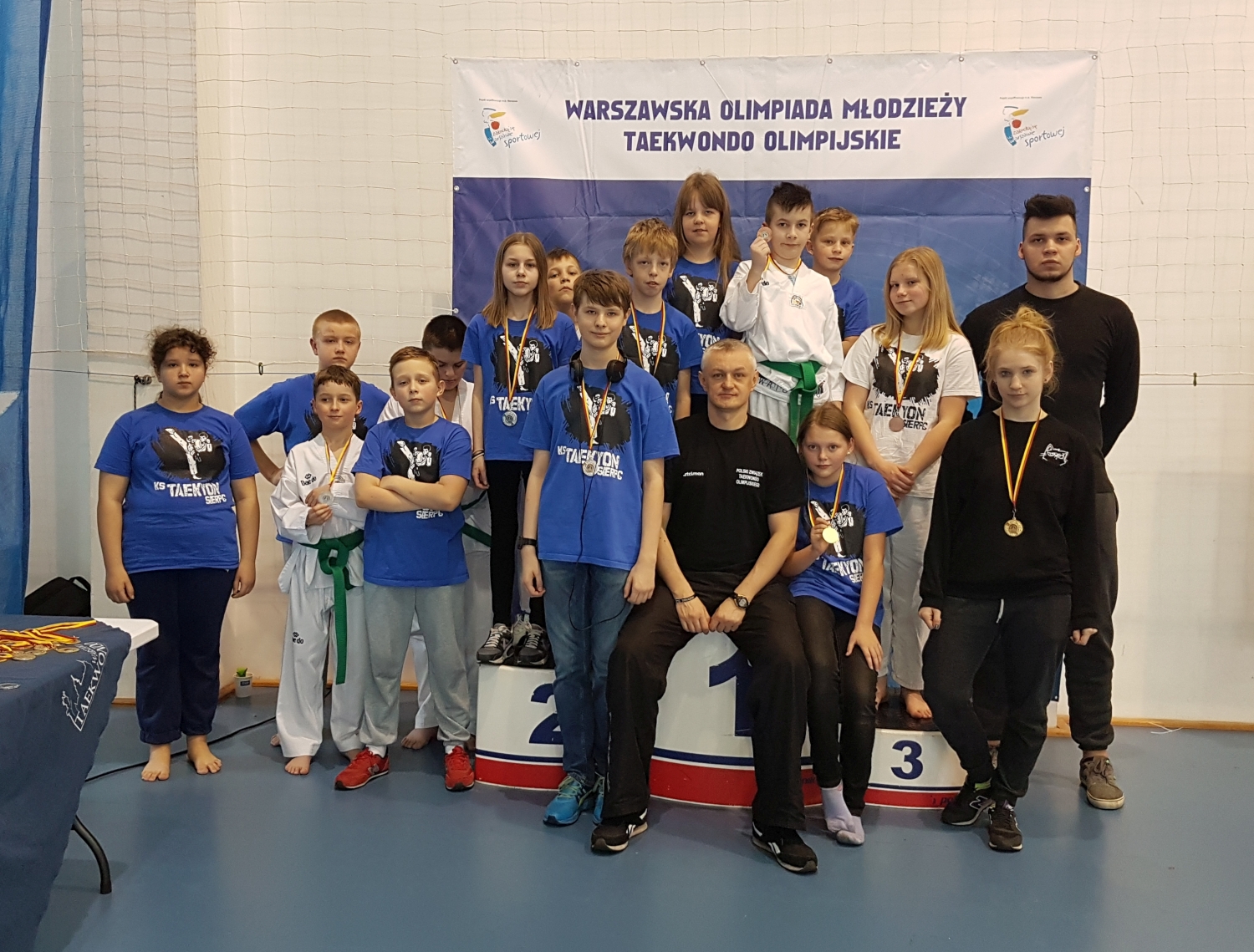 Zawodnicy KS Taekyon w eliminacjach do Warszawskiej Olimpiady Modziey w Taekwondo Olimpijskim, 22.04.2017 r.