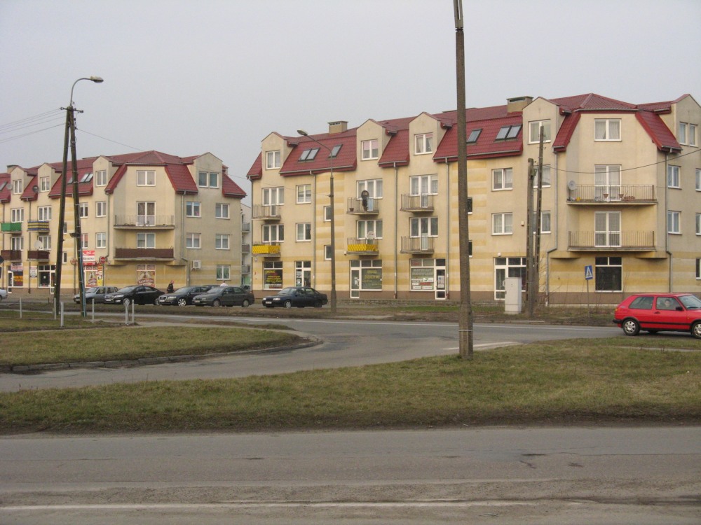 Bloki mieszkalne - ul. Pocka, skrzyowanie z ul. Witosa, luty 2008 r.
