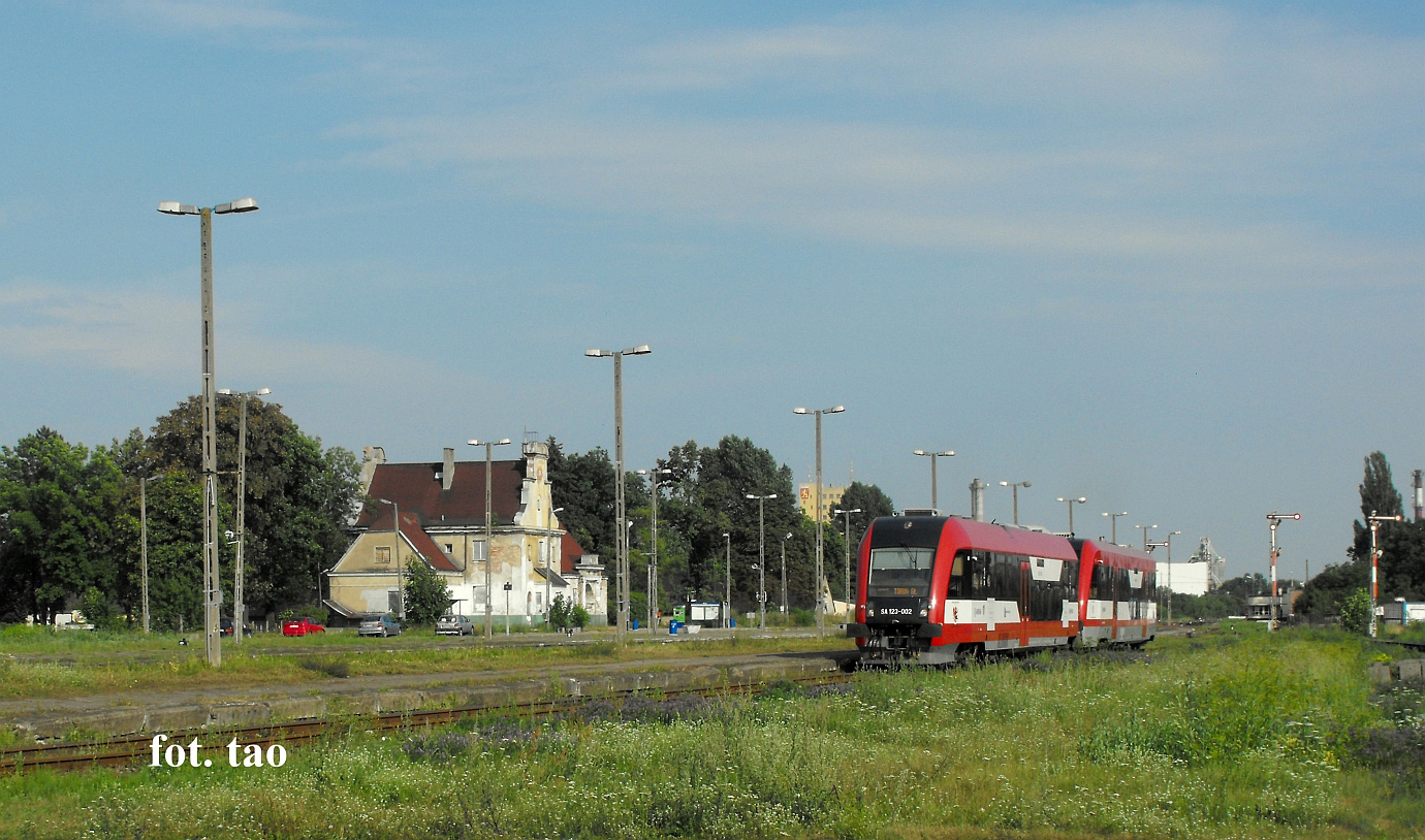 Stacja Sierpc. Odjazd do Torunia, lipiec 2013 r.