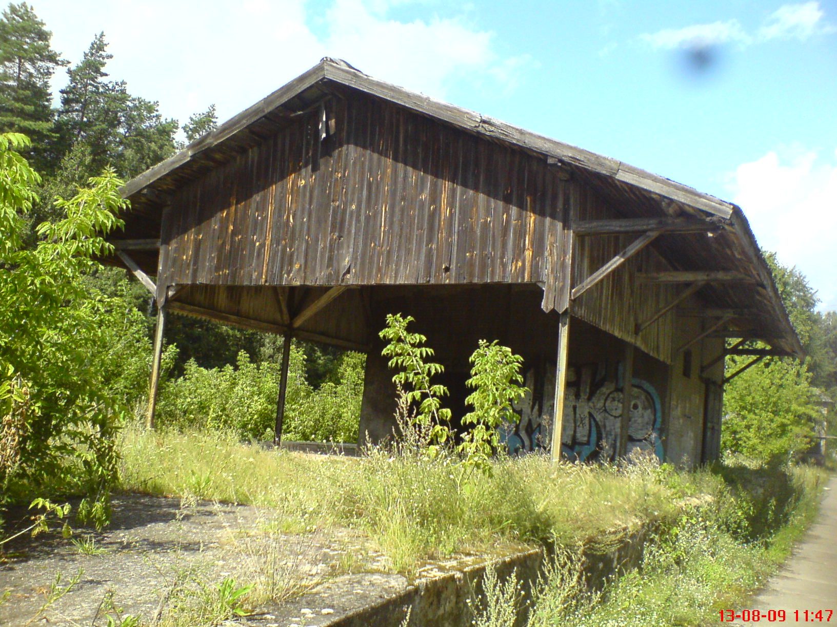 Stacja Szczutowo, rampa wyadowcza, 13.08.2009 r.