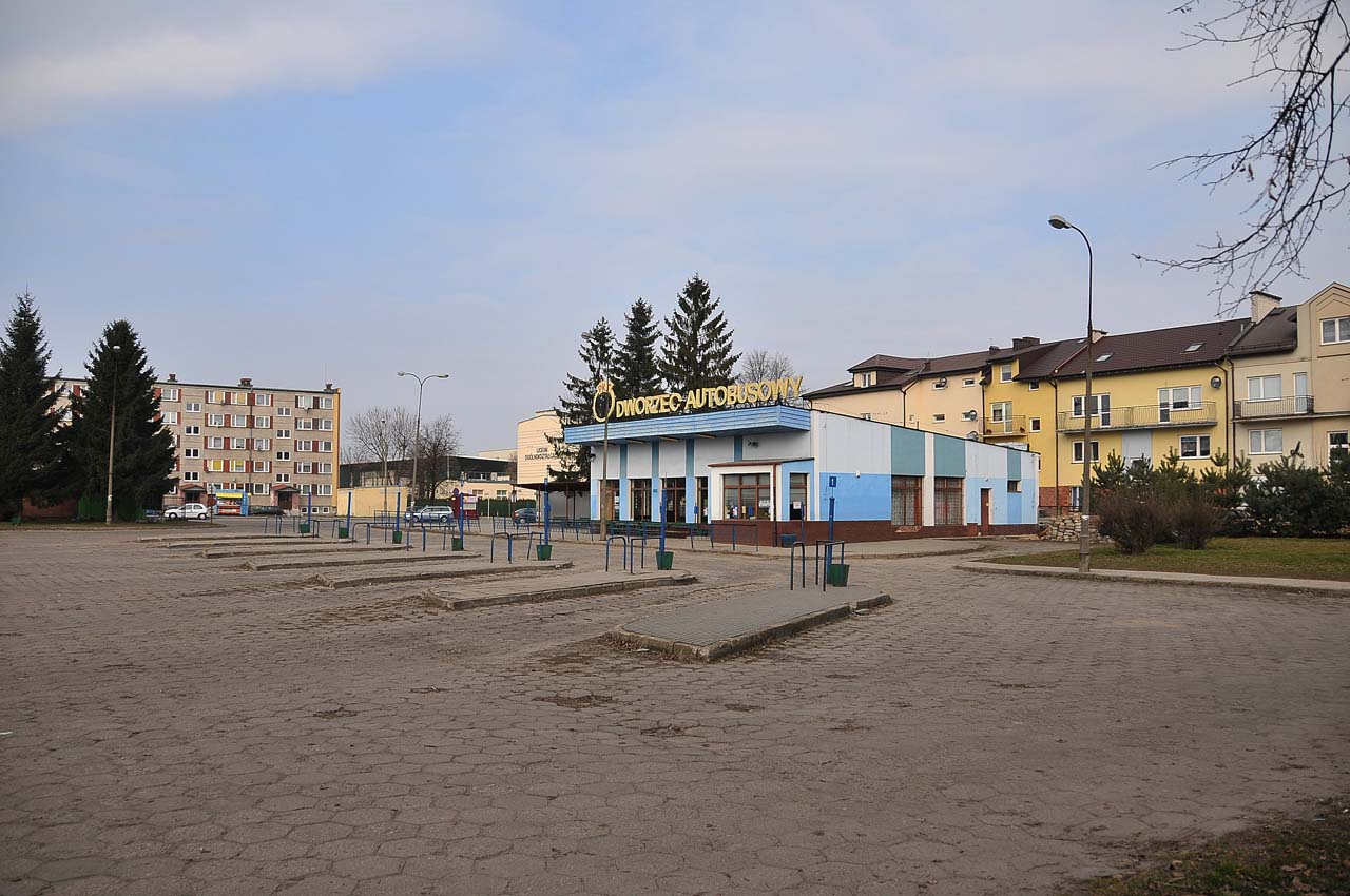 Istniejcy jeszcze dworzec autobusowy, 8.03.2014 r.