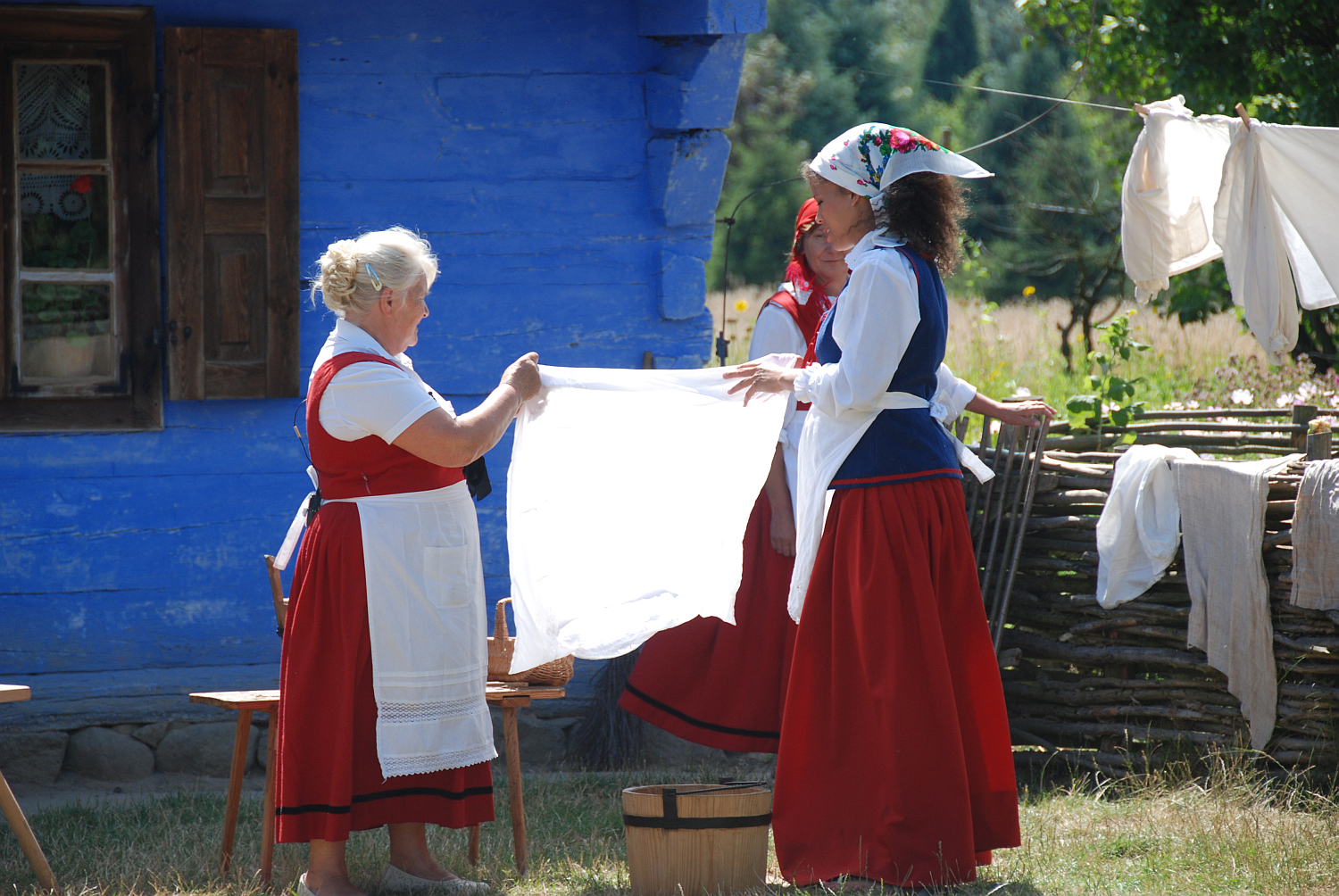 Miss Nowego Jorku 2010 Davina Reeves w sierpeckim skansenie, lipiec 2014 r.