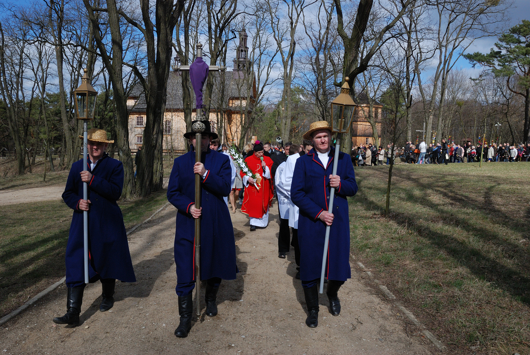 Procesja podczas mszy, 1.04.2012 r.