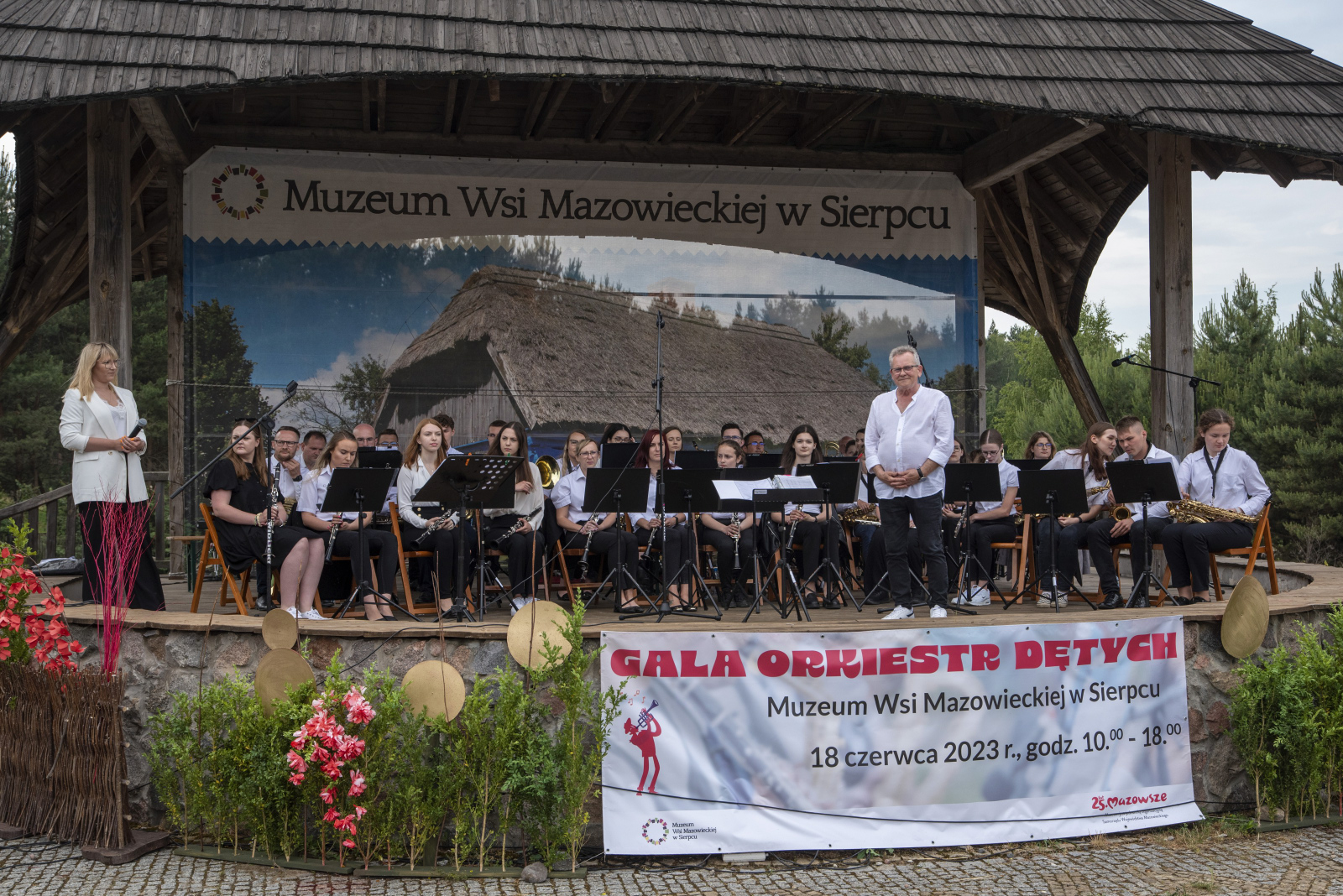 Gala Orkiestr Dtych 25-lecia Samorzdu Wojewdztwa Mazowieckiego w skansenie, 18.06.2023 r.