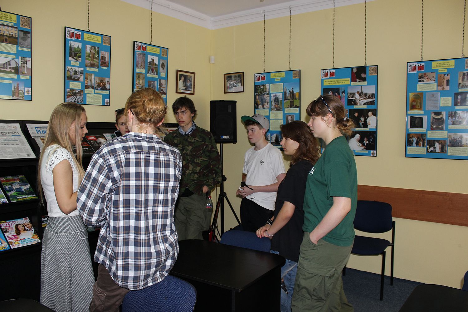 Narada detektyww w Czytelni Biblioteki Miejskiej w Sierpcu, 3.07.2014 r.