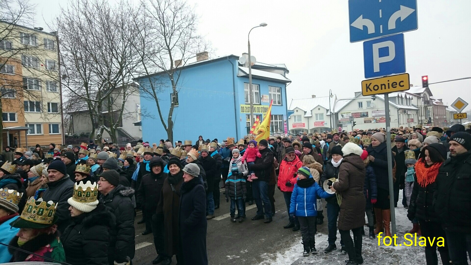 Sierpczanie uczestniczcy w Orszaku Trzech Krli, 6.01.2016 r.