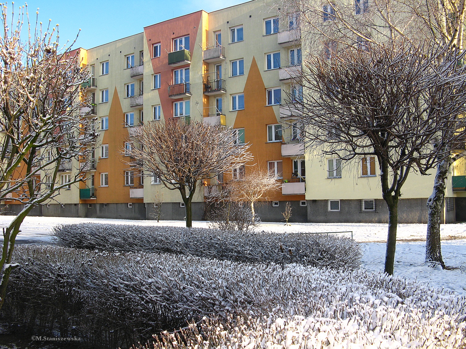 Zima na osiedlu Grota Roweckiego, 26.12.2014 r.