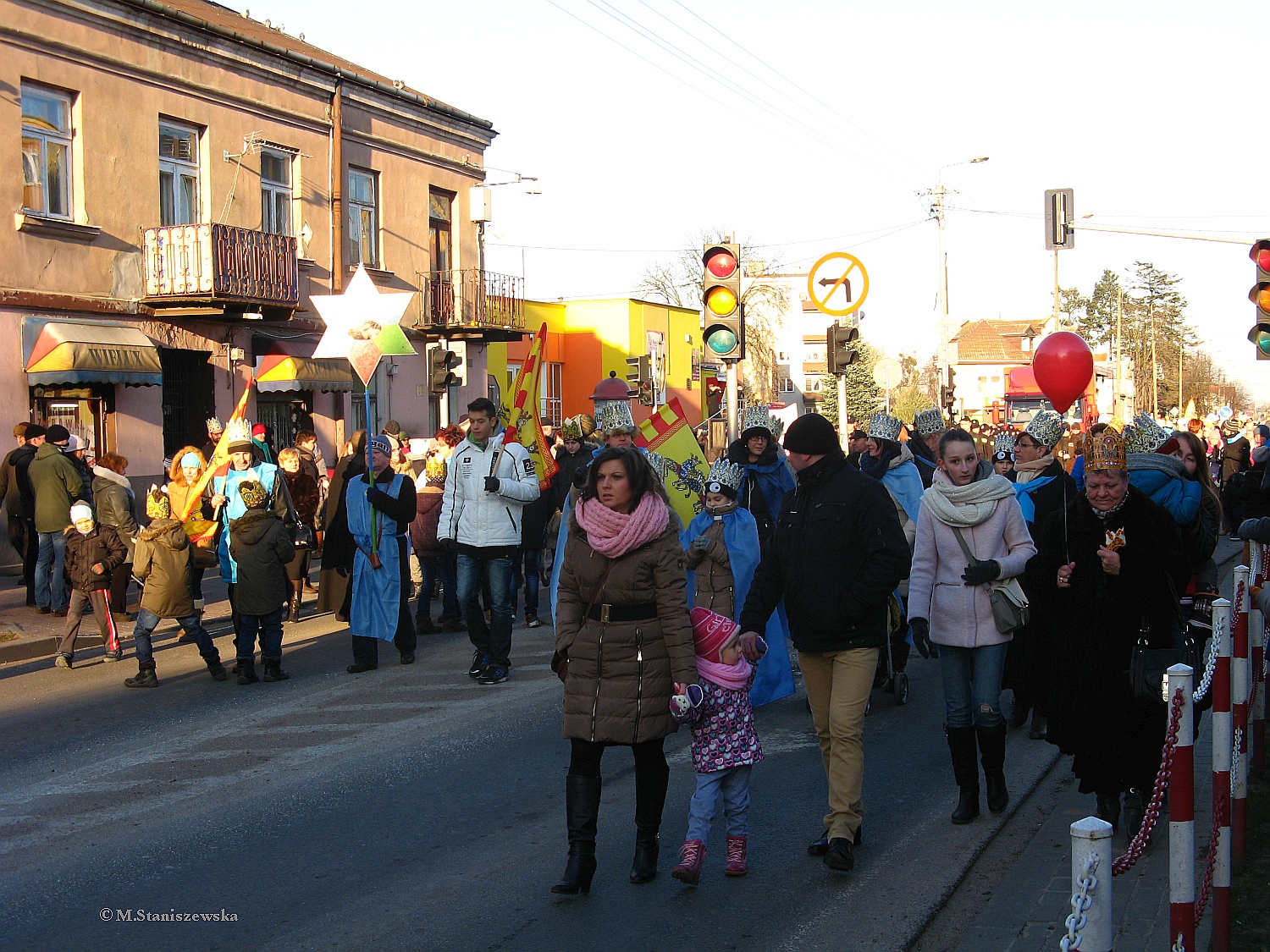 Przemarsz Orszaku Trzech Krli ulic Piastowsk w Sierpcu, 6.01.2015 r.