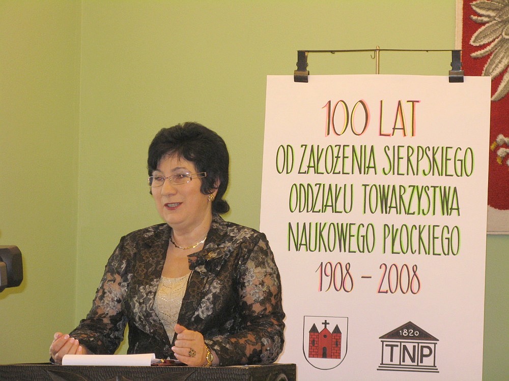 Sesj naukow zakoczy wykad obecnej Prezes Sierpeckiego Oddziau TNP dr Henryki Piekarskiej.