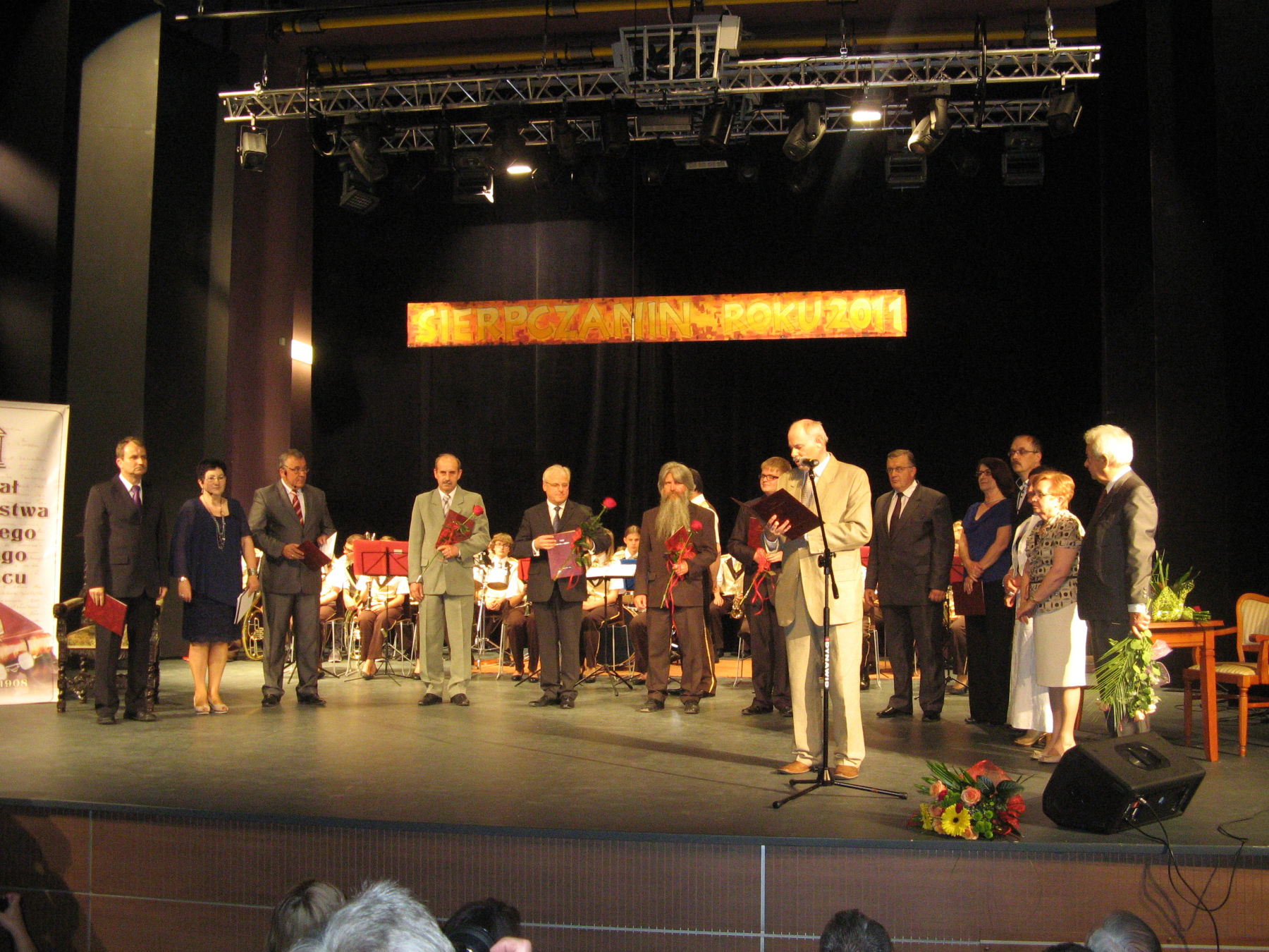 Nazwisko Laureata odczytuje Marek Zgliski, 19.06.2012 r.