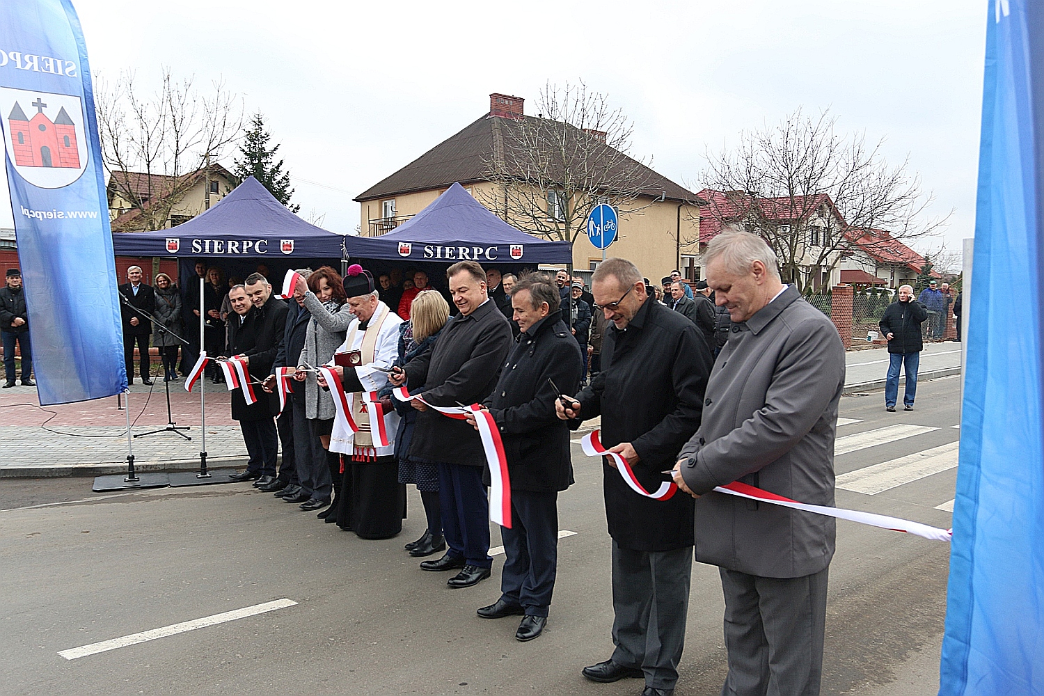 Otwarcie wyremontowanego  odcinka ul. Narutowicza w stron Skansenu, 7.11.2016 r.