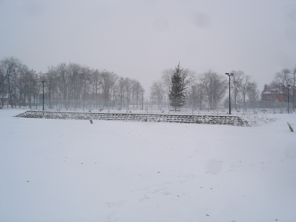 Jezirka z nowym ogrodzeniem. Widok oglny :) 9.01.2010 r.