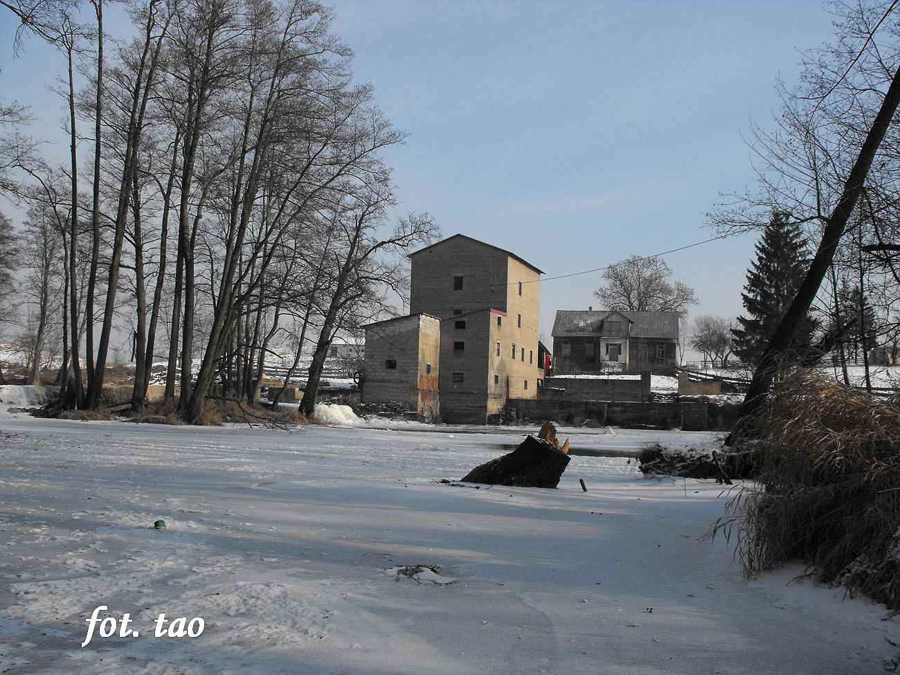 Myn w Malanowie w zimowej scenerii, 12.02.2012 r.