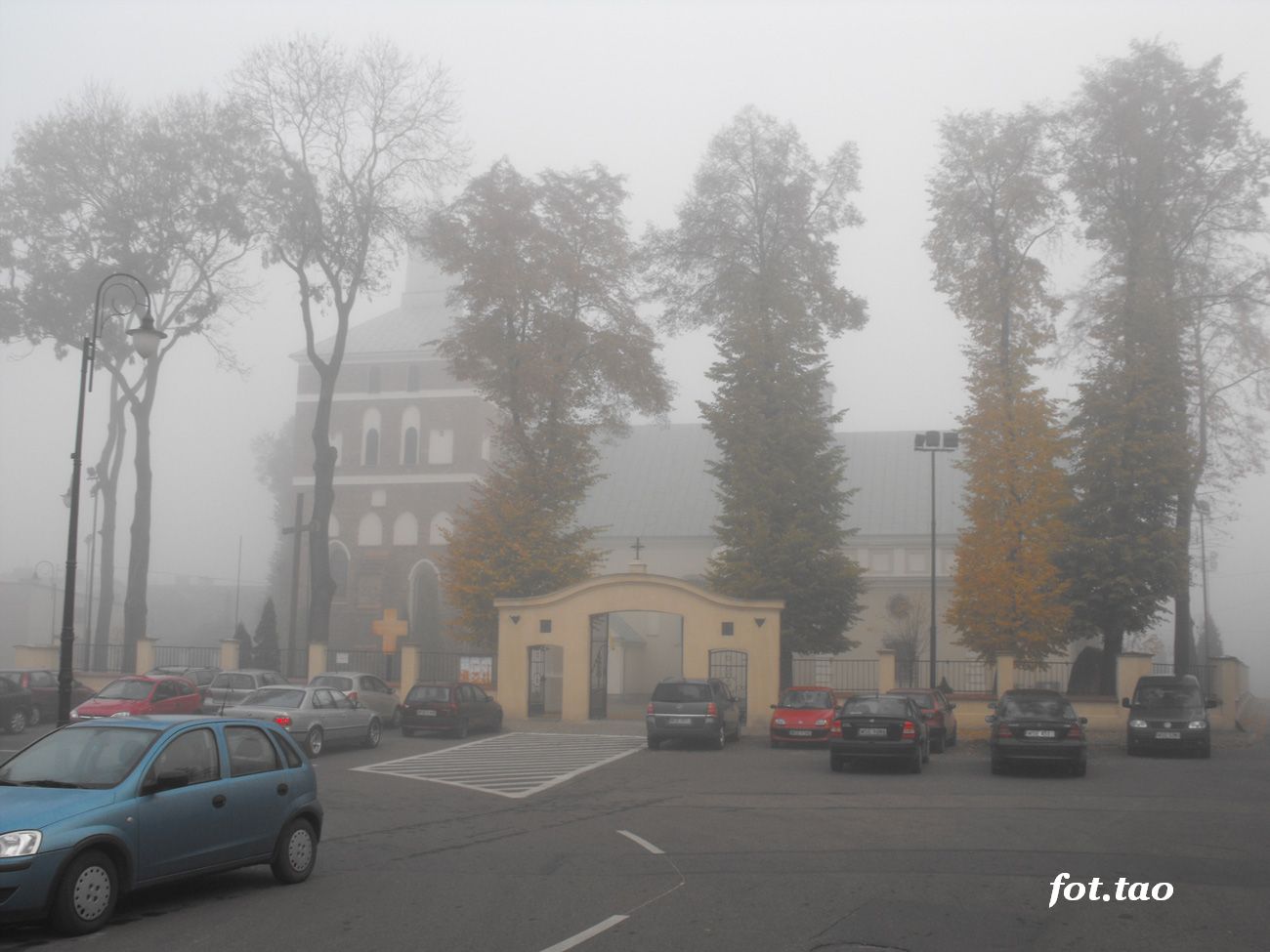 Poranna mga. Widok na sierpeck Far, 21.10.2012 r.