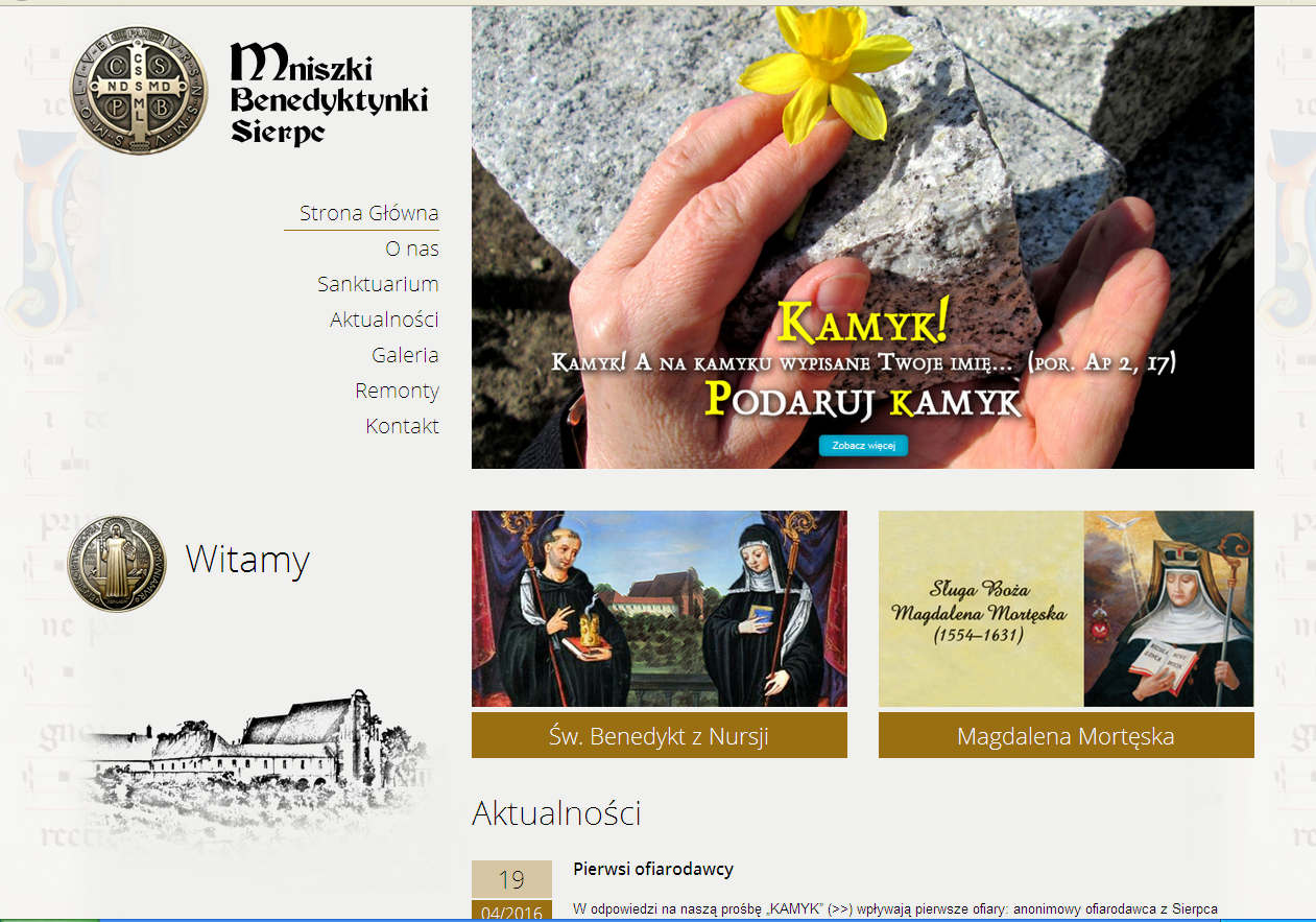 Strona www sierpeckiego opactwa mniszek benedyktynek http://benedyktynkisierpc.com/ 