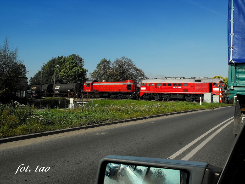 Ulica Piastowska, postj przed przejazdem PKP, 25.09.2010 r.