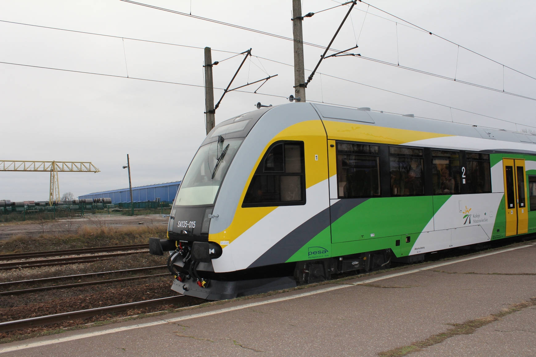 Inauguracyjny przejazd nowoczesnego szynobusu na trasie Pock- Gostynin-Pock w dniu 30.12.2011 r. Takie pojazdy kursoway bd na linii Nasie­lsk-Sierpc  oraz Kutno-Sierpc.