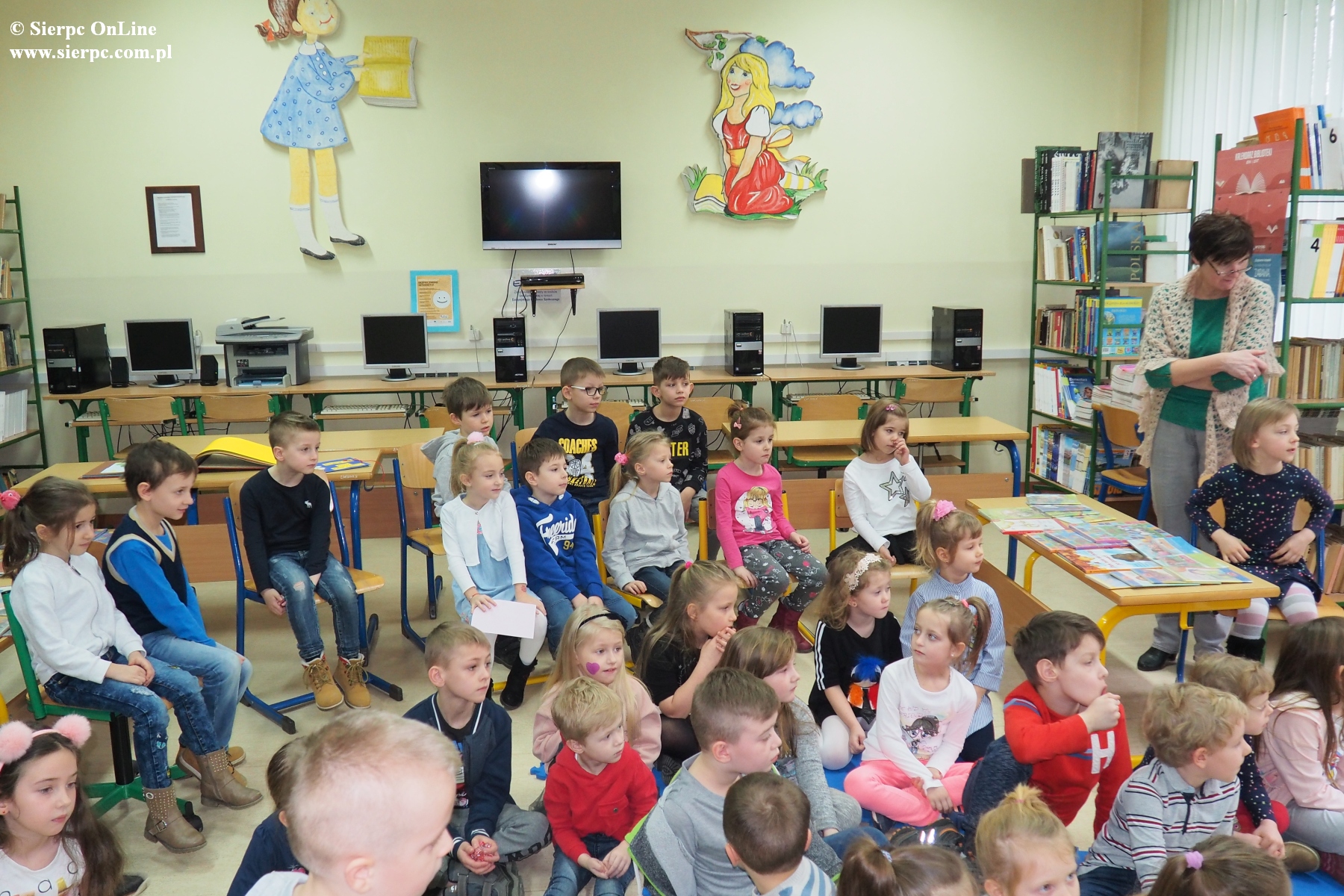 Wizyta w szkolnej bibliotece, 10.02.2018 r.