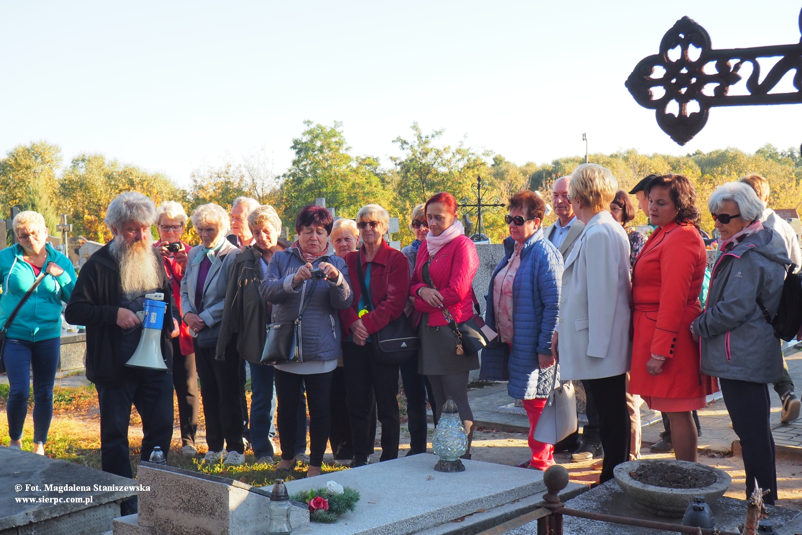 Jesienny spacer po cmentarzu ladem mogi zasuonych dla historii Sierpca, 14.10.2018  r.