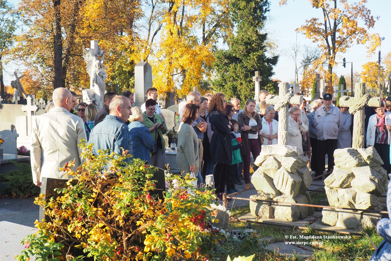 Jesienny spacer po cmentarzu ladem mogi zasuonych dla historii Sierpca, 14.10.2018 r.