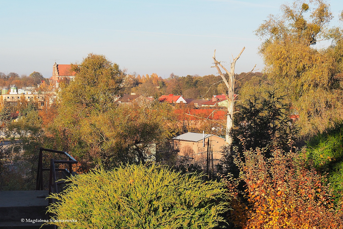 Widok na stary Sierpc z ulicy Narutowicza, 27.10.2015 r.