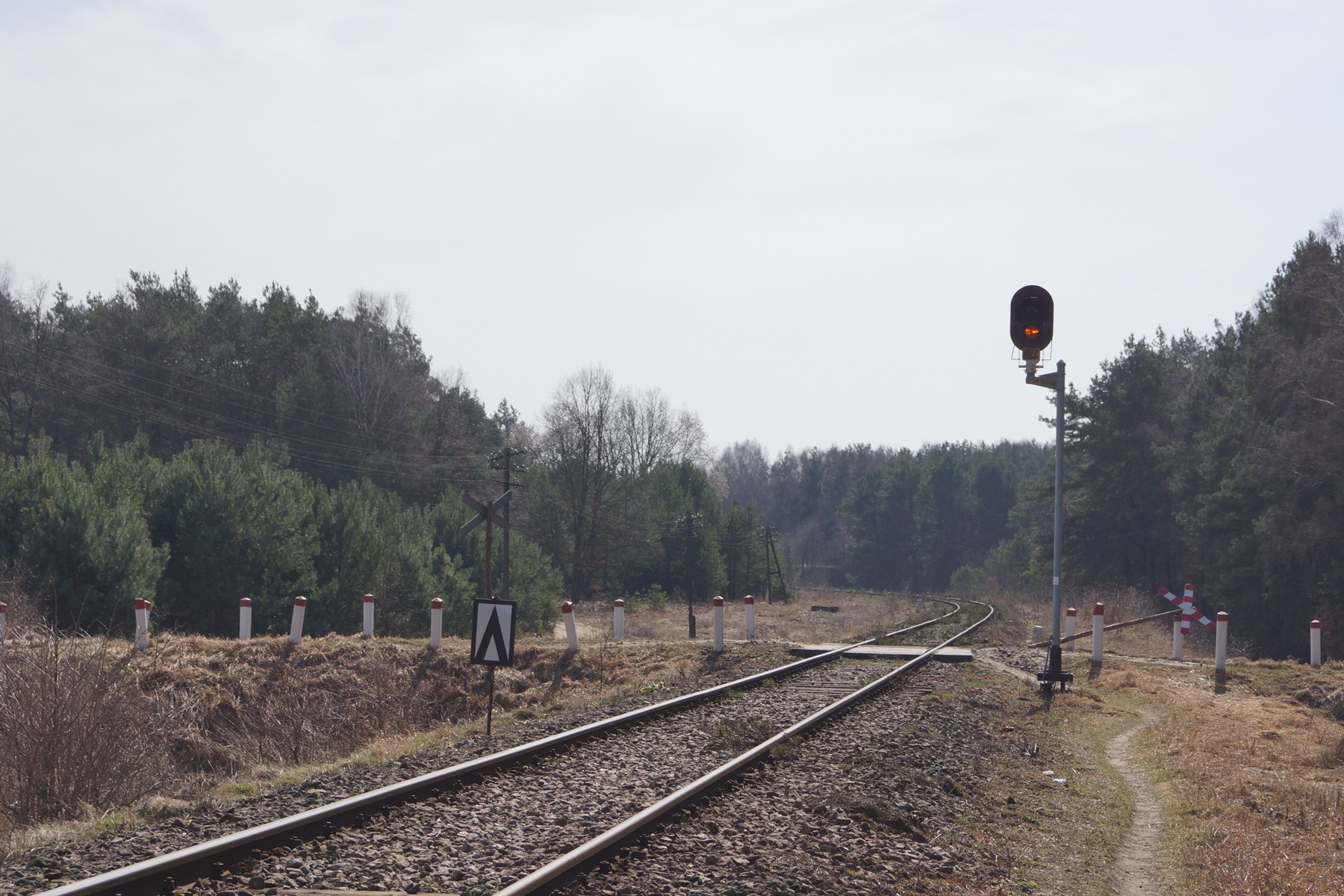 Przejazd kolejowy koo skansenu, 28.03.2012 r.