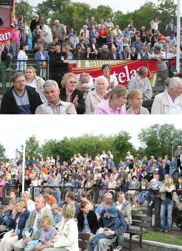 ...zapenione trybuny-Kaszte­lania  na stae wrosa w sierpeckie imprezy...