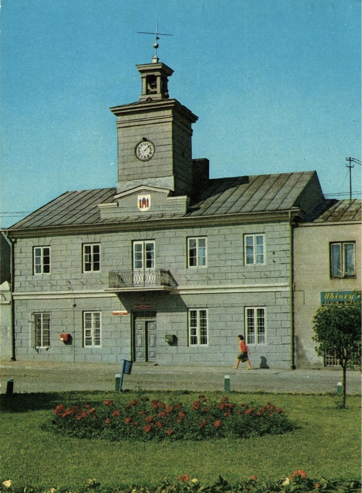 Ratusz w Sierpcu, pocztwka, lata 70. XX wieku.