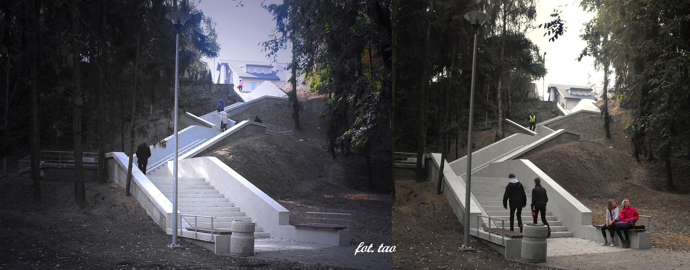 Odnowione schody z rynku do ul. Narutowicza, październik 2013 r.